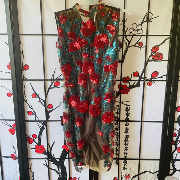 Mesh bodycon dress - Picture 3 of 5